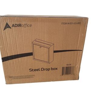 NEW ADIR Office Steel Drop Box mail keys included open box